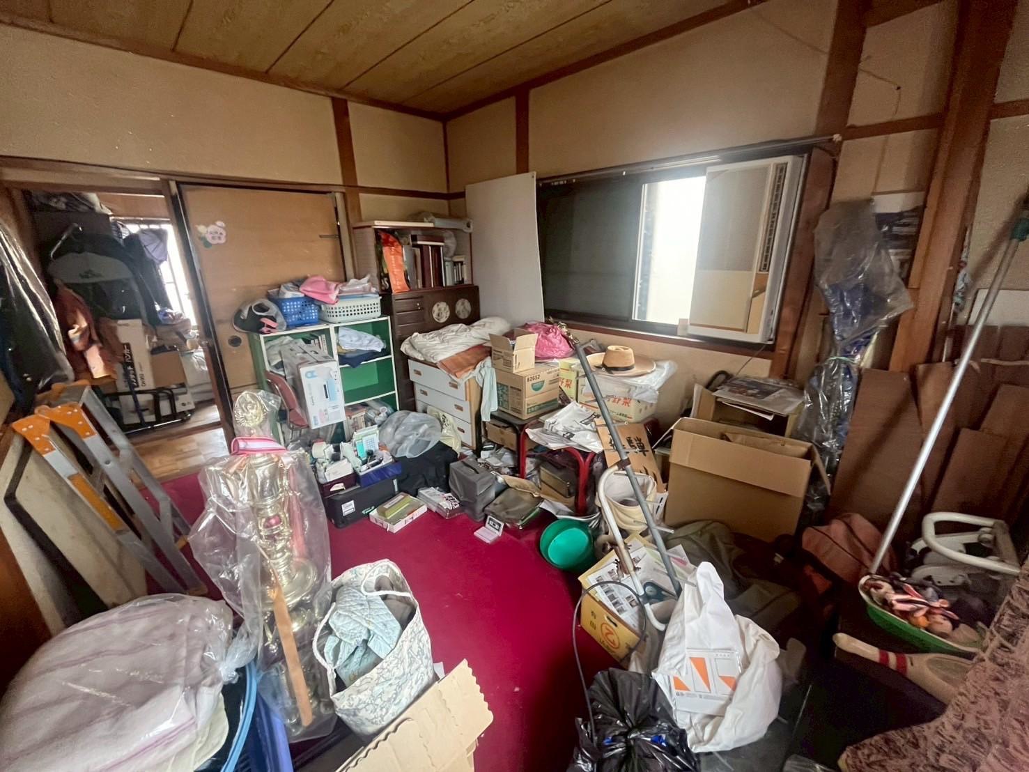 お部屋全体と不用品の量がわかる見積り用写真